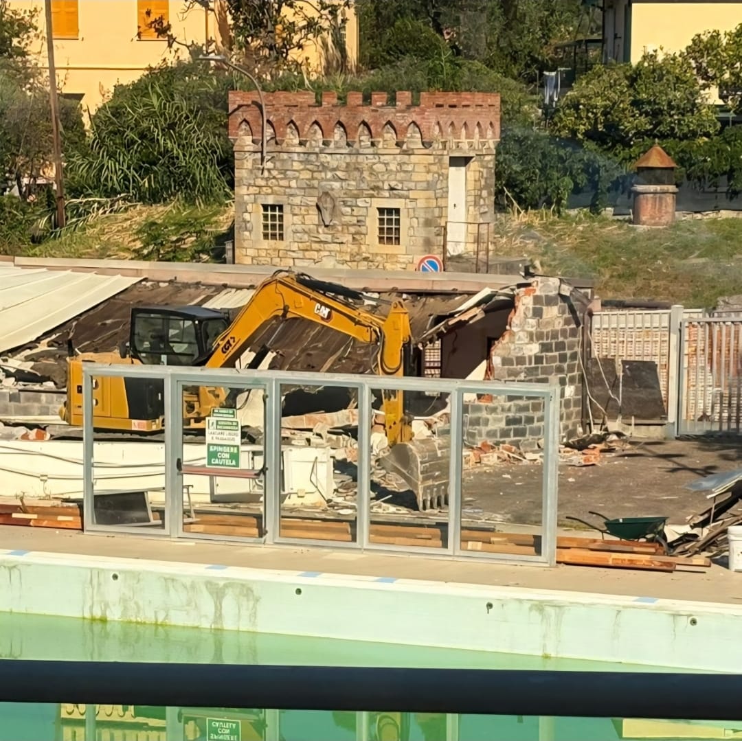 Partiti a Camogli i lavori di ristrutturazione della piscina Giuva Baldini
