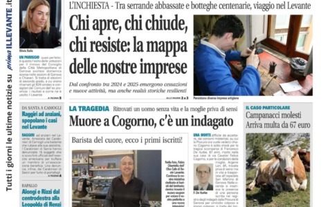 Il Nuovo Levante da oggi in edicola