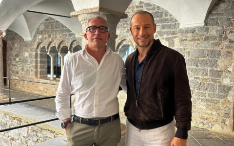 Stefano Accorsi in visita nel Levante ligure