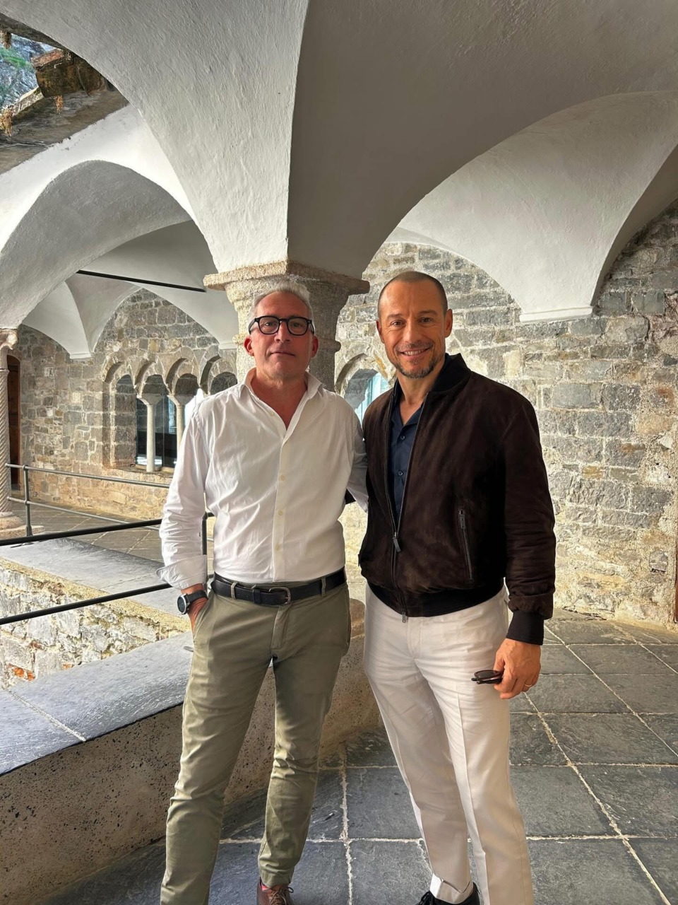 Stefano Accorsi in visita nel Levante ligure