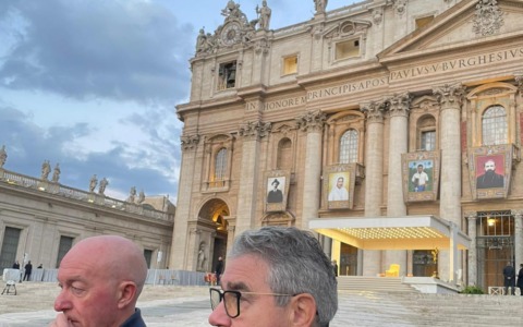 Il sindaco di Recco Gandolfo e una delegazione di cittadini all’udienza generale di Papa Leone XIV