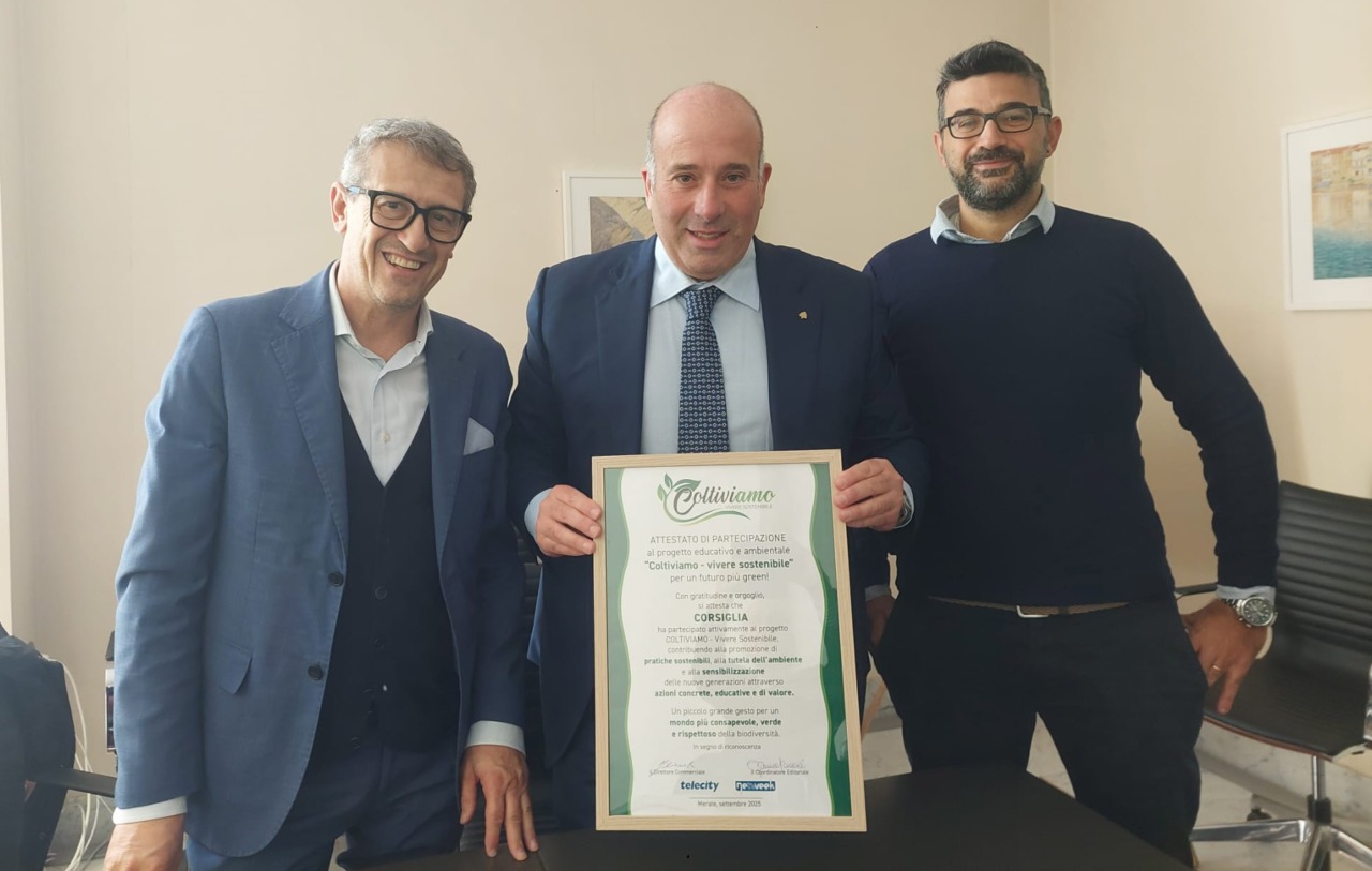 Riconoscimento a Paolo Corsiglia per l’impegno nella promozione dell’agricoltura sostenibile