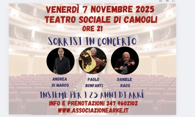 “Sorrisi in Concerto”, conto alla rovescia per i 25 anni di Arkè
