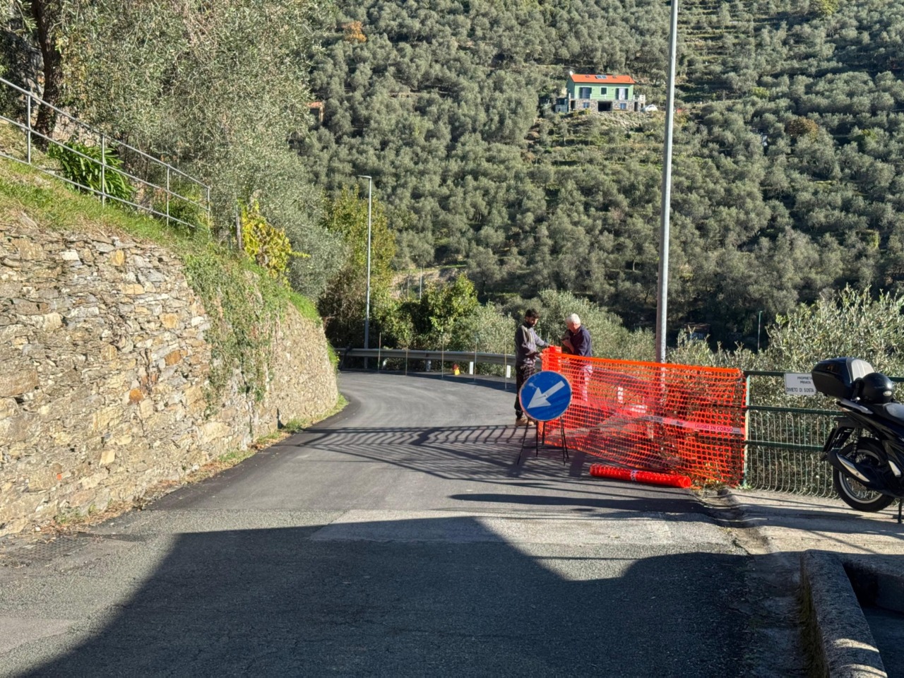 L’Amministrazione Messuti replica a Orecchia: «I lavori a Sanguineto hanno retto alla prova del maltempo»