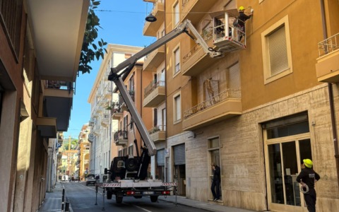 Partiti a Chiavari gli interventi di sostituzione dei lampioni in via Bontà