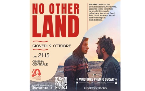 Santa: proiezione del docu film, vincitore del Premio Oscar, “No Other Land”