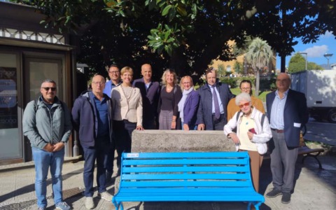 Rapallo, inaugurata la Panchina Azzurra Unicef