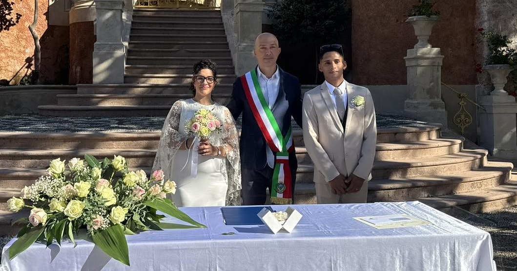 Noemi e Christian Joel, prima coppia a sposarsi nel Parco di Villa Rocca