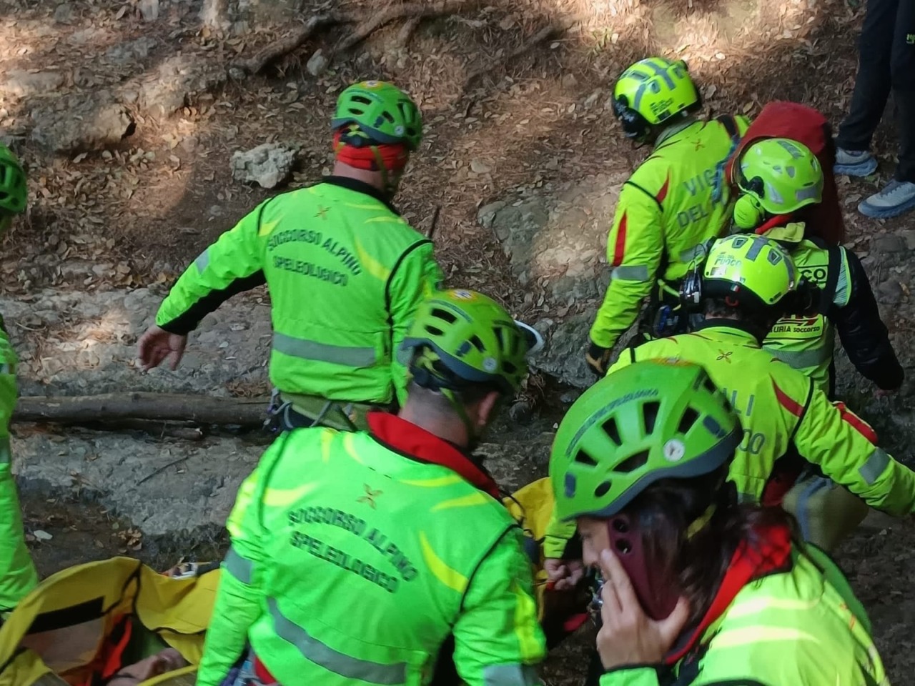 Infortunio sul monte di Portofino durante gara podistica