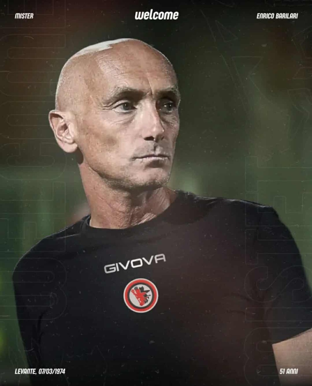 L’ex allenatore del Sestri Levante Enrico Barilari al Foggia