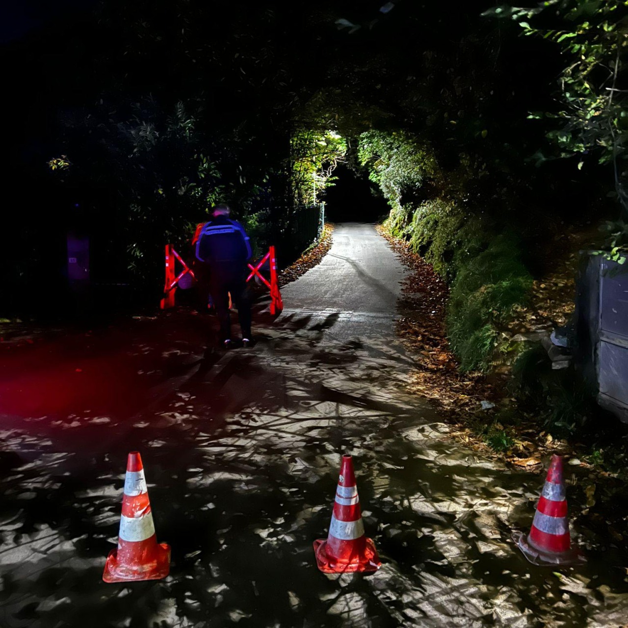 Rapallo, chiusa via del Castellino