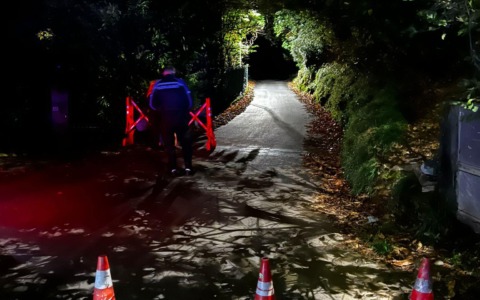 Rapallo, chiusa via del Castellino