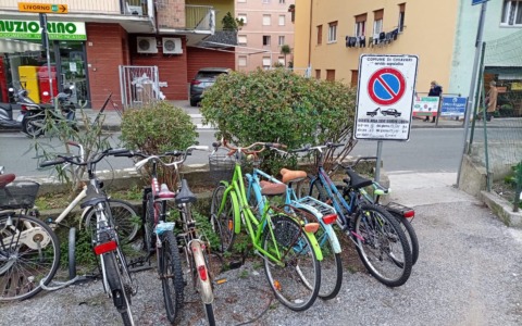 Pulizia delle rastrelliere: via le bici abbandonate