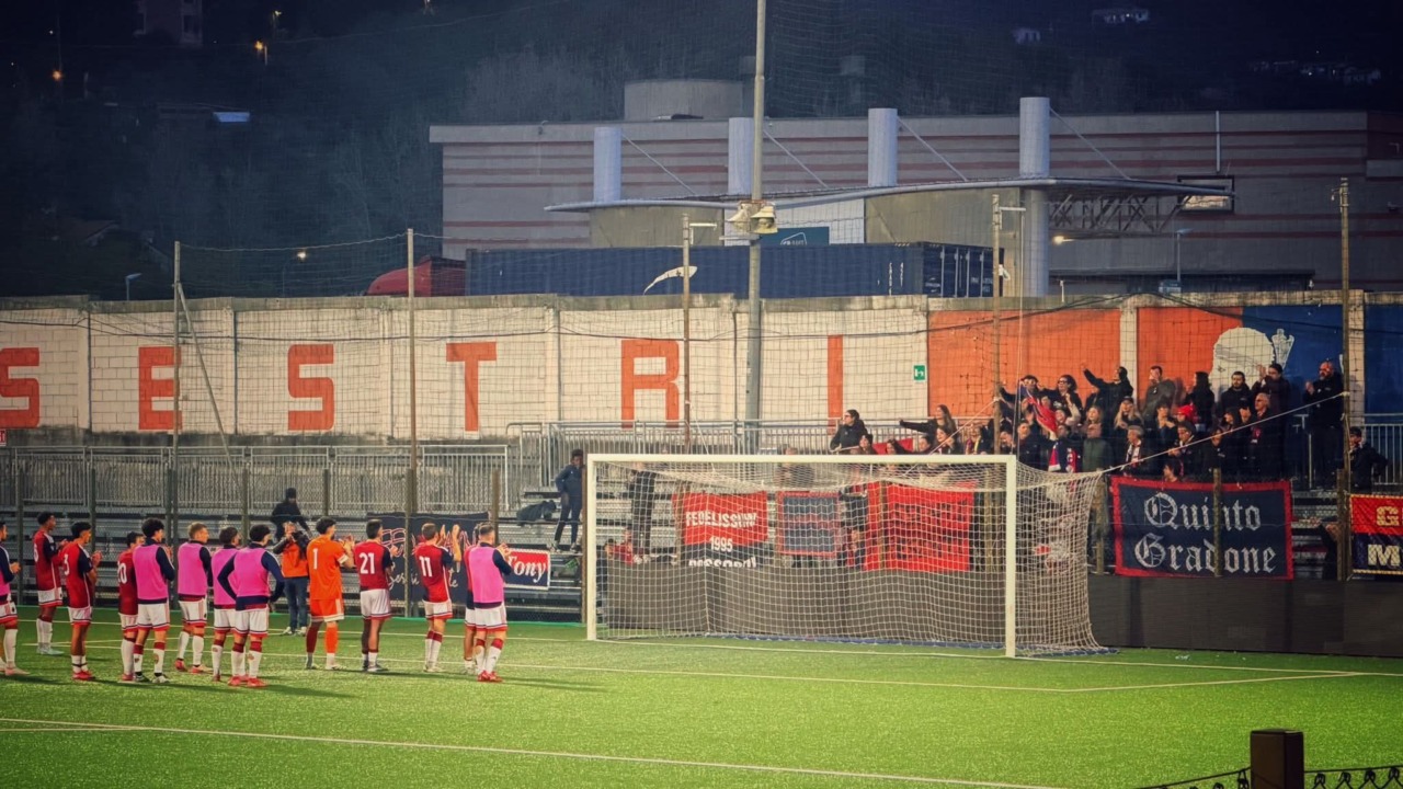 Finisce in pareggio la partita del Sestri contro la Biellese