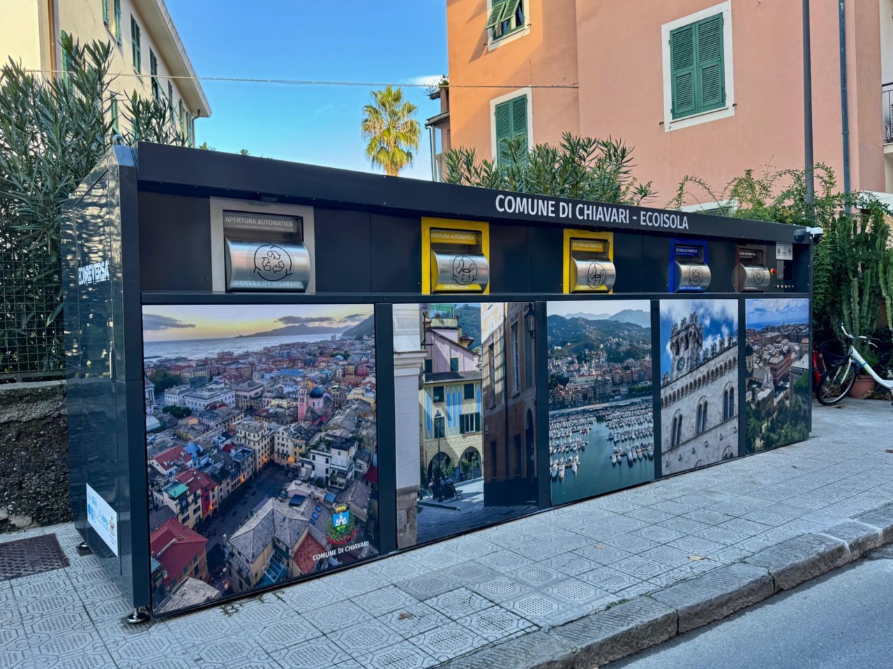 Chiavari, posizionate le prime quattro nuove ecoisole