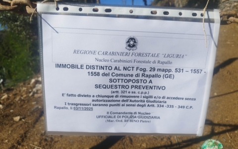 Carannante: «Area di San Massimo sotto sequestro, il Comune di Rapallo non si accorge di nulla?»