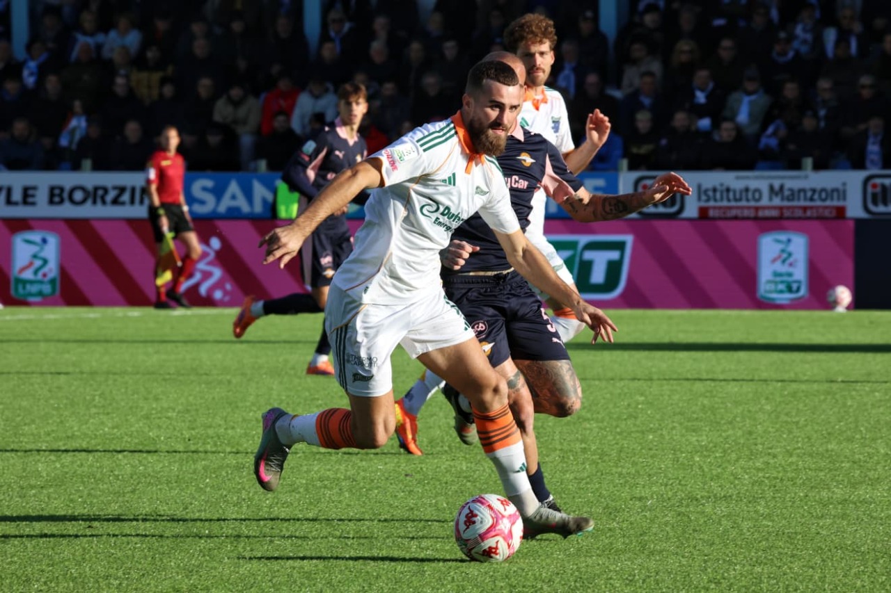 Virtus Entella-Palermo, finisce 1 a 1