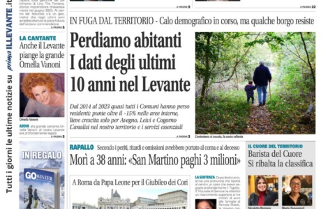 Il Nuovo Levante da oggi in edicola