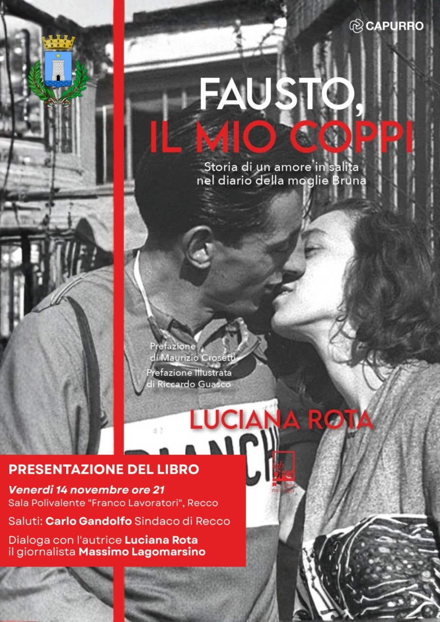 Recco, Luciana Rota presenta il libro “Fausto, il mio Coppi”