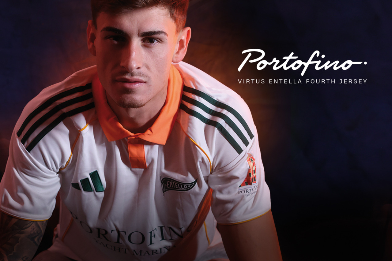 L’Entella lancia la quarta maglia “Portofino” ispirata al celebre borgo ligure