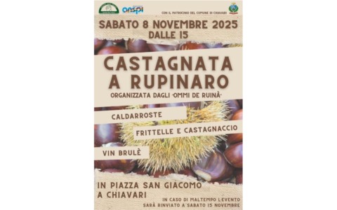 Chiavari, torna la castagnata nel quartiere di Rupinaro