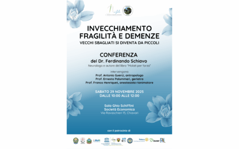 Invecchiamento e benessere degli anziani, se ne parla a Chiavari