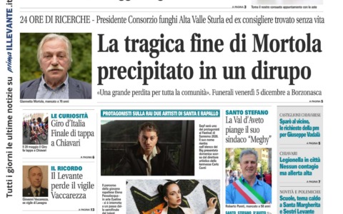 Il Nuovo Levante da oggi in edicola