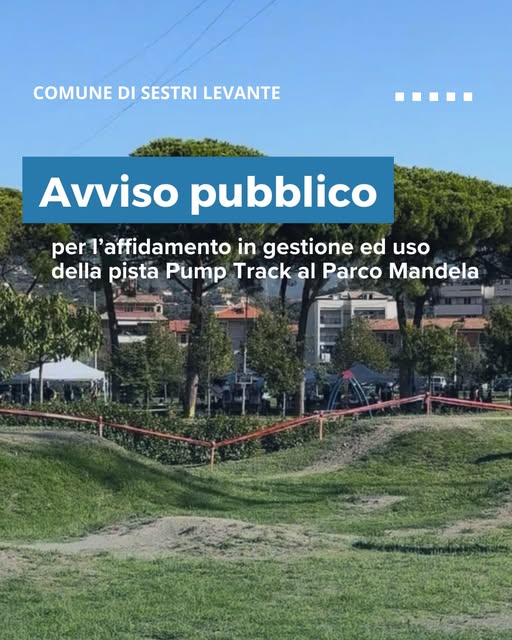 Sestri: bando aperto per la gestione della Pump Track al Parco Mandela