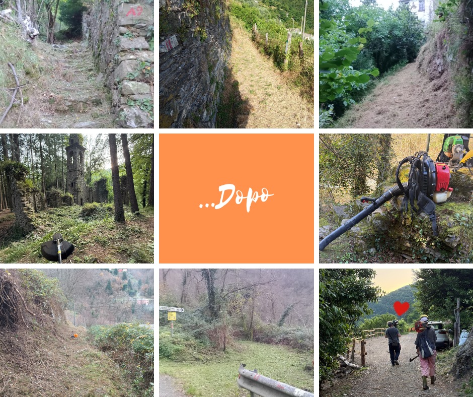 Un anno di volontariato sui sentieri per la Compagnia di San Martino