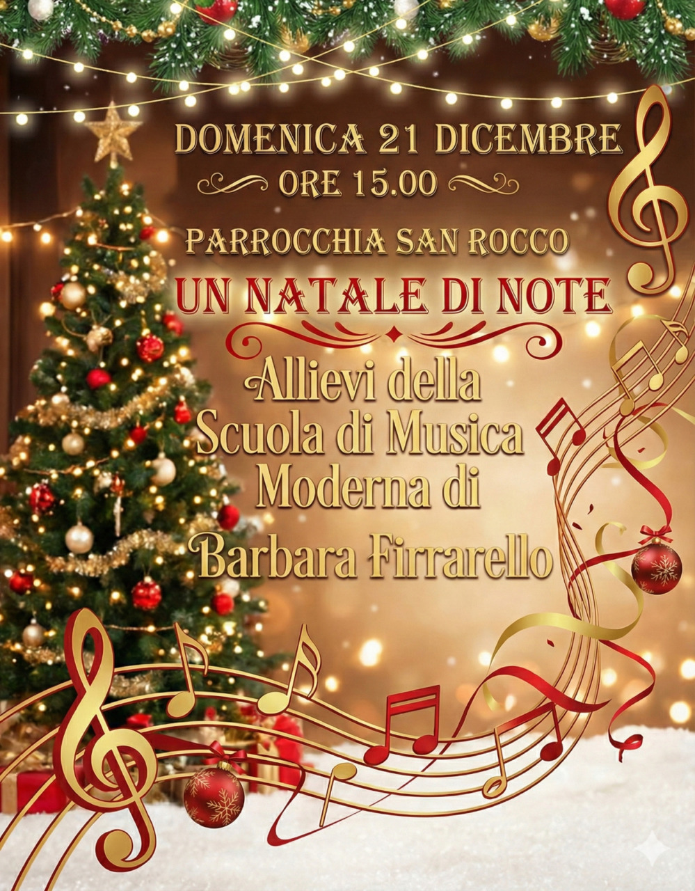 Recco, “Natale di note” con gli allievi della Scuola di Musica Moderna