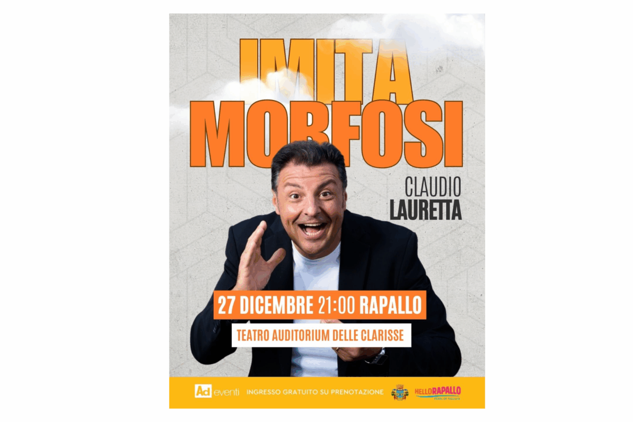 Risate e trasformazioni a Rapallo: Claudio Lauretta porta in scena Imitamorfosi