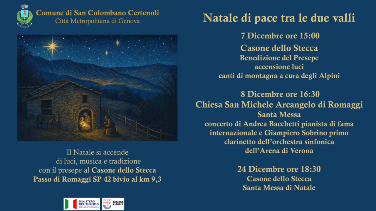“Natale di pace tra le due valli”: torna il Presepe al Casone dello Stecca