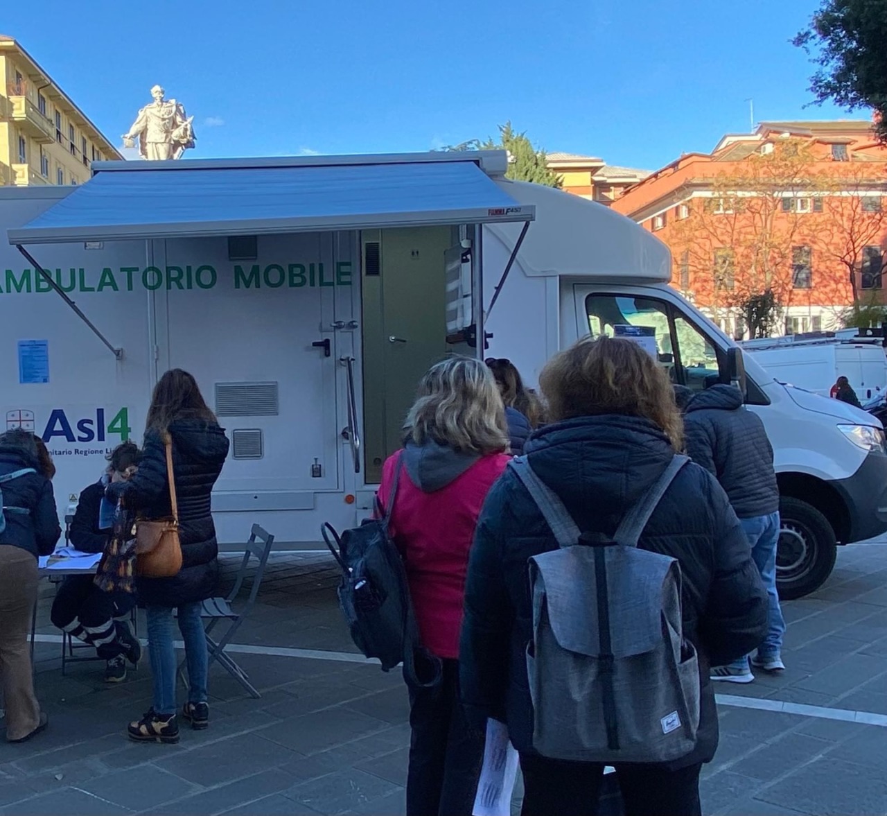 Ambulatorio mobile Asl 4, “Sanità in piazza” fa tappa a Rapallo
