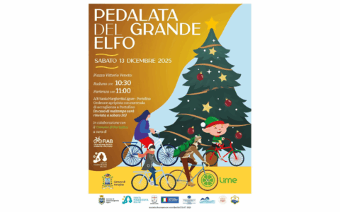 Fiab Tigullio Vivinbici scorta la “Pedalata del grande elfo