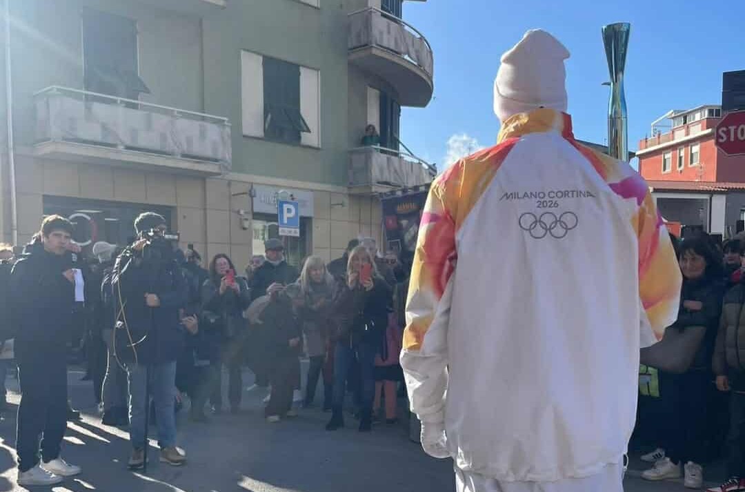Il passaggio della fiamma olimpica nel Tigullio