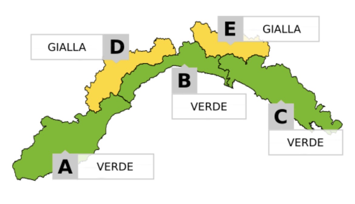 Venerdì 23 gennaio scatta l’allerta gialla per neve nelle zone D ed E