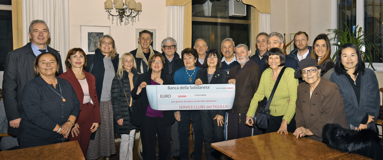 Cena degli auguri dei Service Club: 2.000 euro per la mensa dei Frati Cappuccini di Chiavari