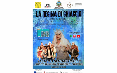 “La Regina di Ghiaccio” incanta i più piccoli: appuntamento il 3 gennaio a Chiavari