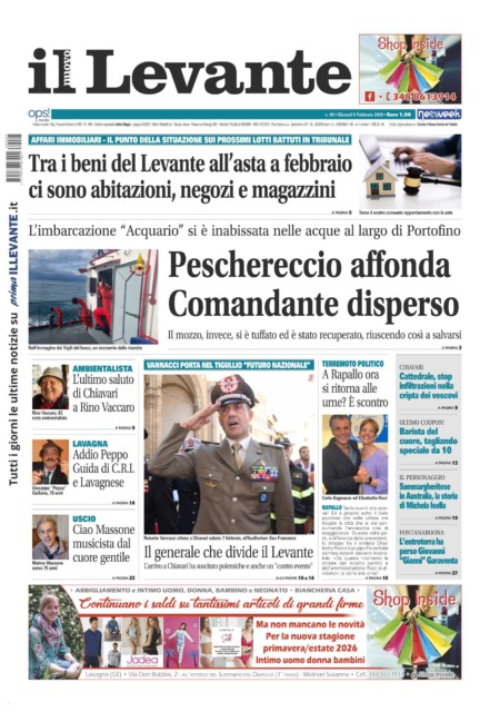 Il Nuovo Levante da oggi in edicola