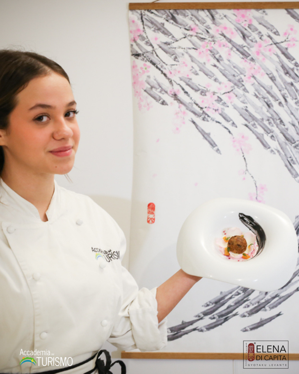 Gli allievi dell’Accademia del Turismo interpretano la tecnica Gyotaku tra mixology e gastronomia