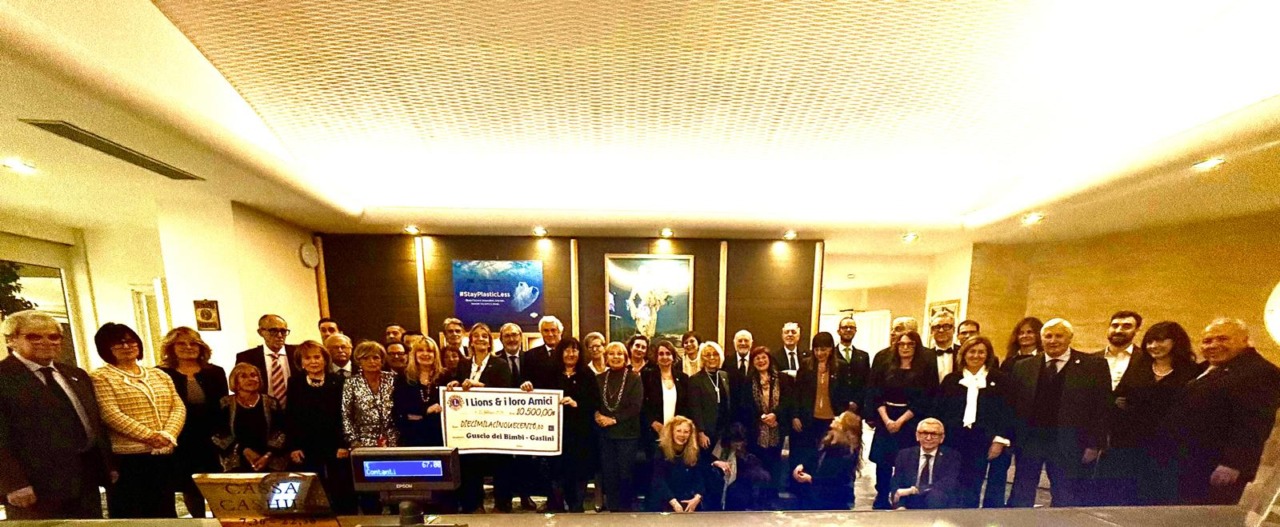 Solidarietà al Gaslini: 10.500 euro dal Lions San Michele di Pagana