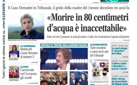 Il Nuovo Levante da oggi in edicola