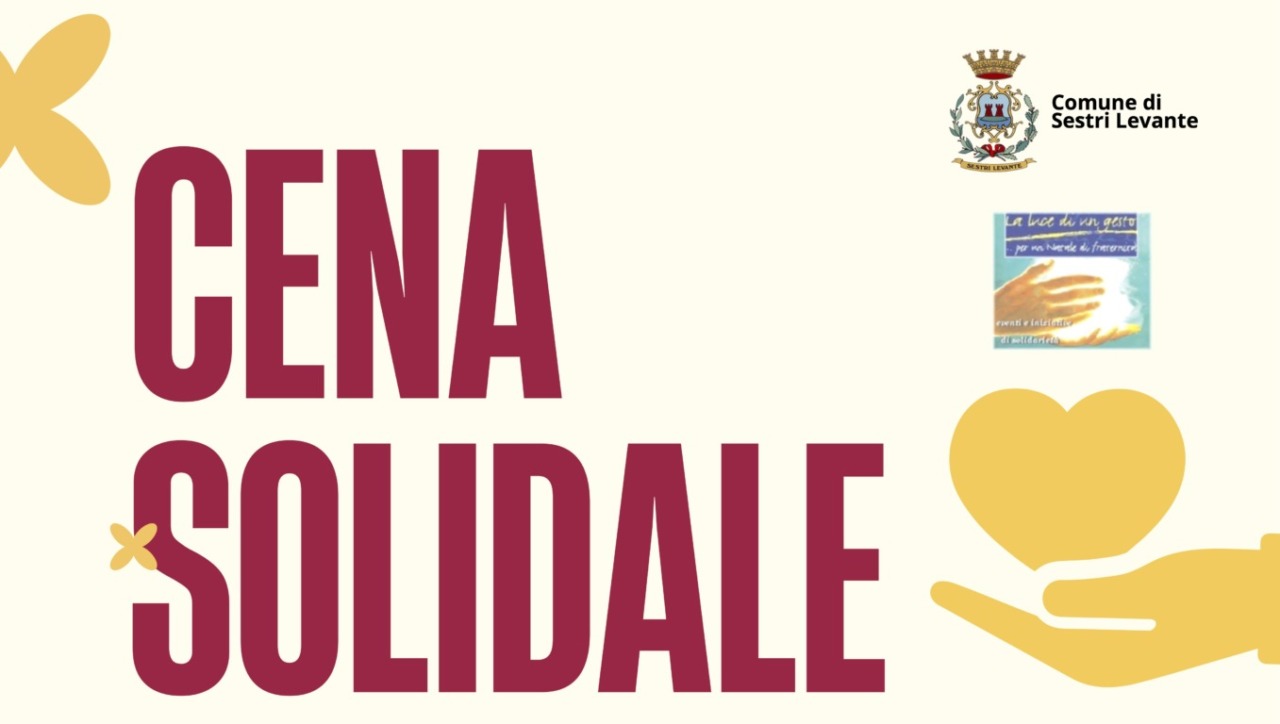 Cena benefica a Sestri Levante per sostenere “Luce di un Gesto”