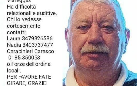 Appello al Levante: aiutateci a ritrovare Mario Boselli