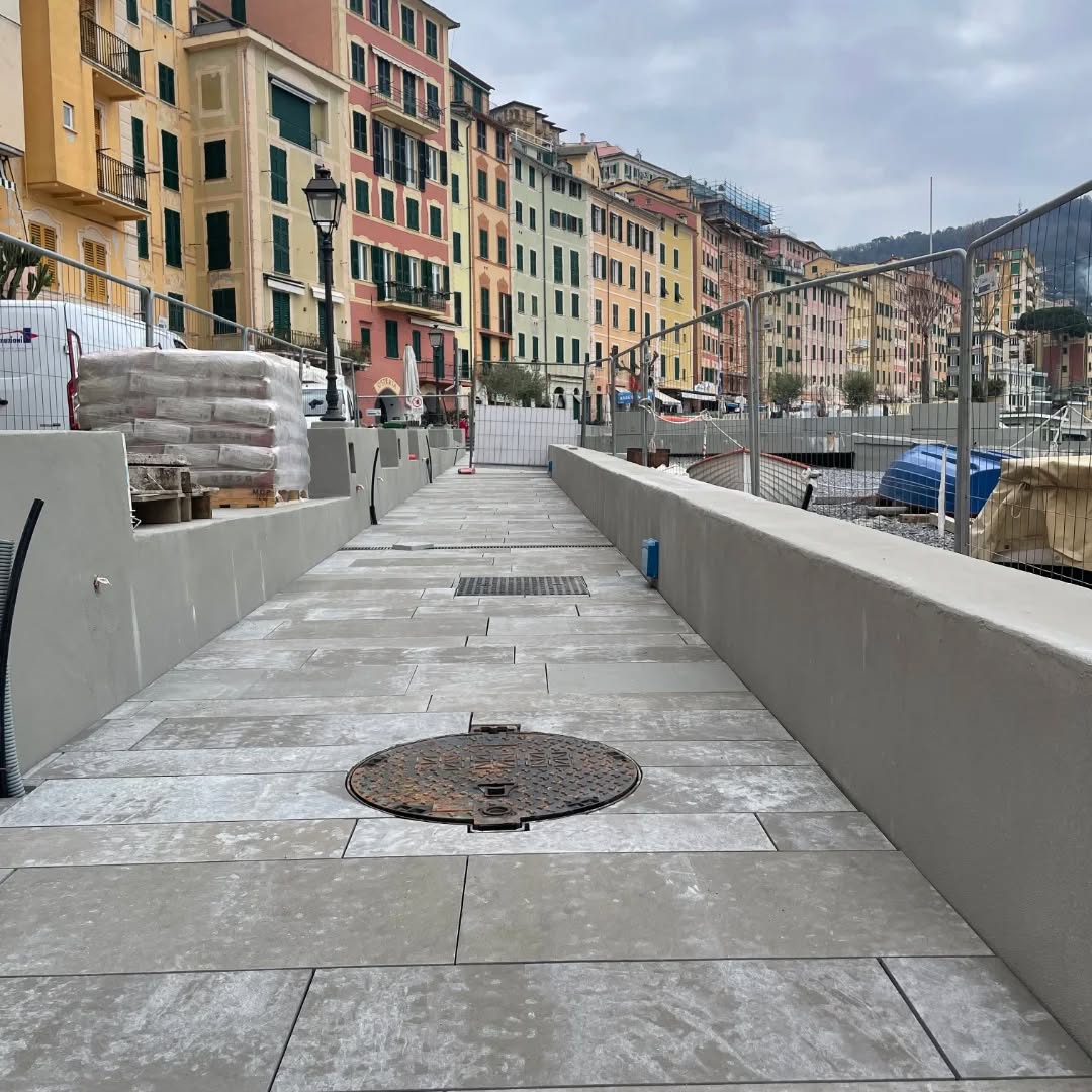 Camogli, proseguono i lavori di riqualificazione di via Garibaldi