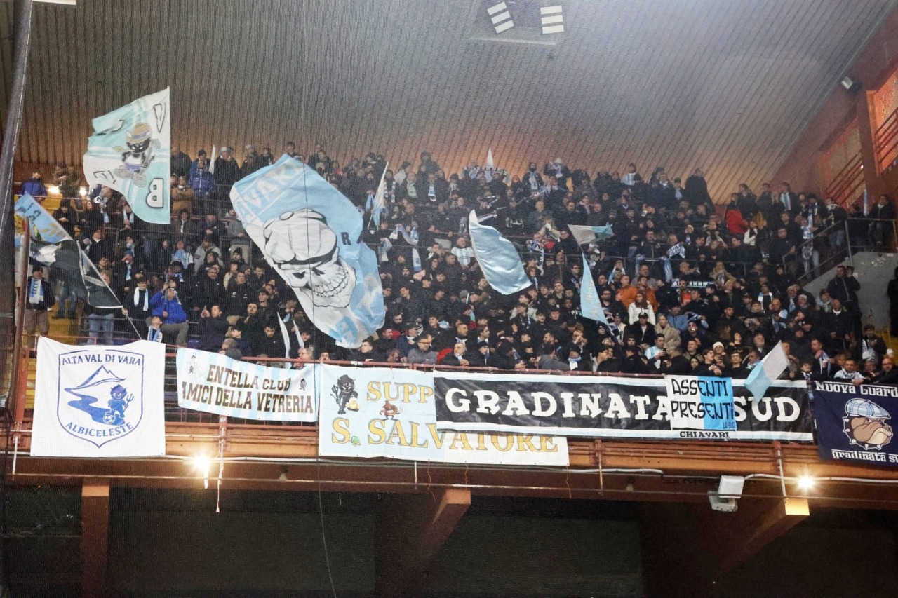 Spezia-Virtus Entella, via libera del Gos per la trasferta dei tifosi chiavaresi