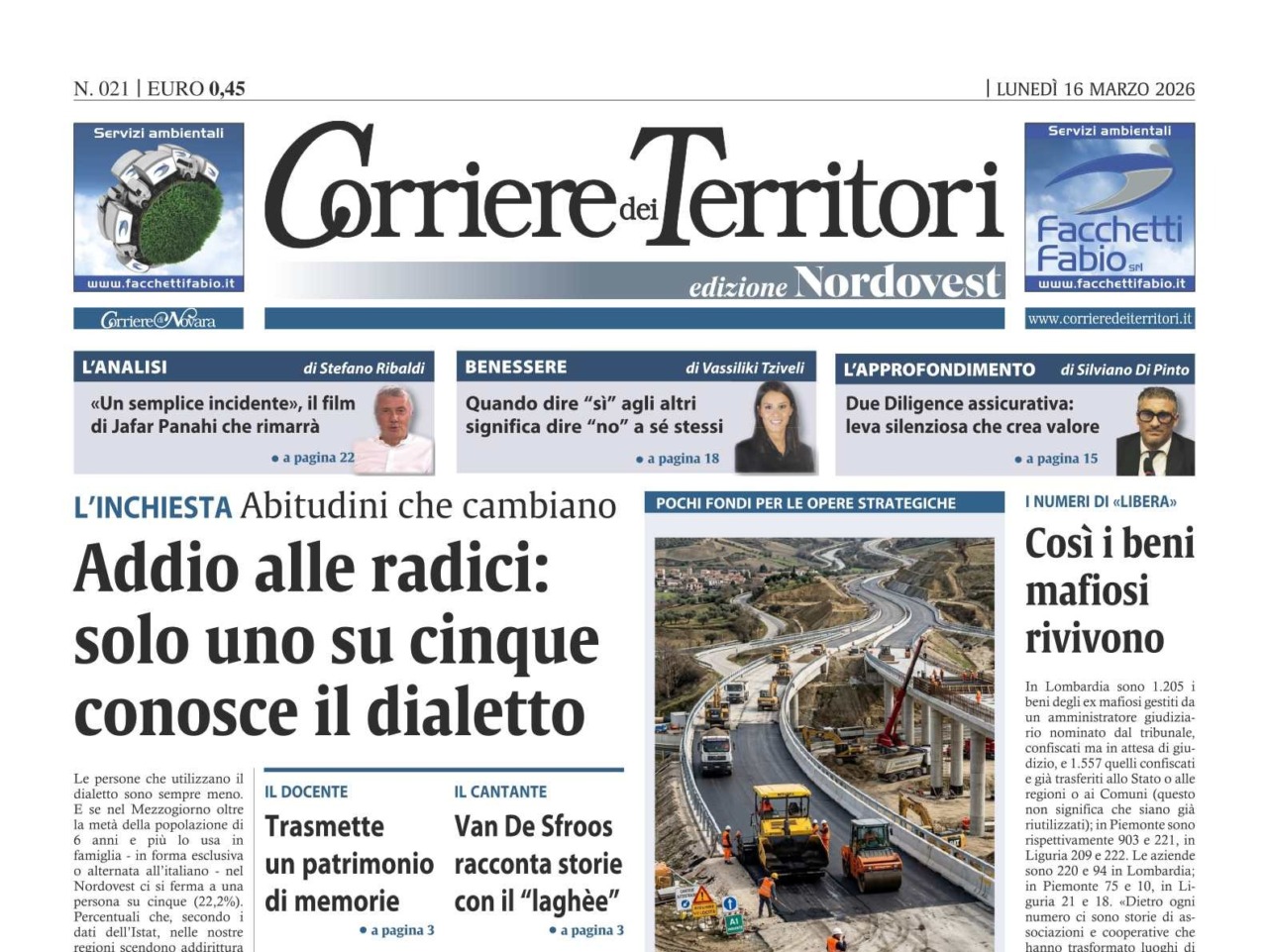 Che fine hanno fatto i dialetti? L’inchiesta di questa settimana sul Corriere dei Territori