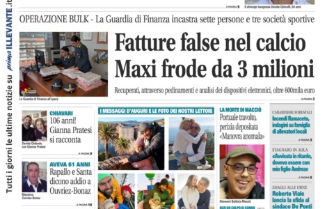 Il Nuovo Levante da oggi in edicola