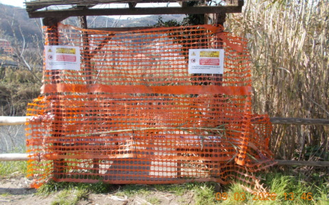 Cogorno, terrazza pericolante sulla ciclabile dell’Entella: interviene la Protezione Civile