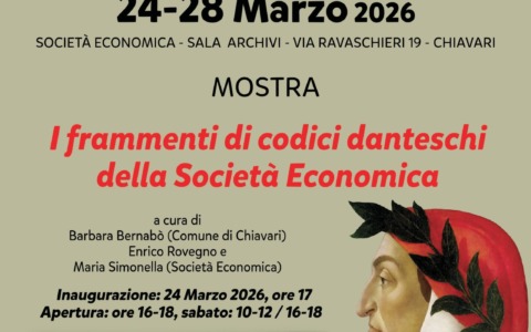 Dantedì 2026 a Chiavari: in mostra i codici danteschi della Società Economica